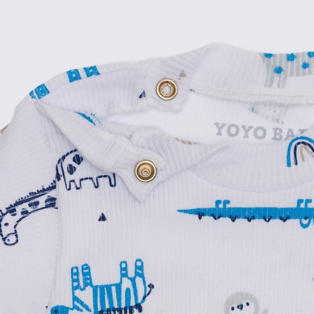 Pagão Recém Nascido Canelado Longo Yoyo Baby