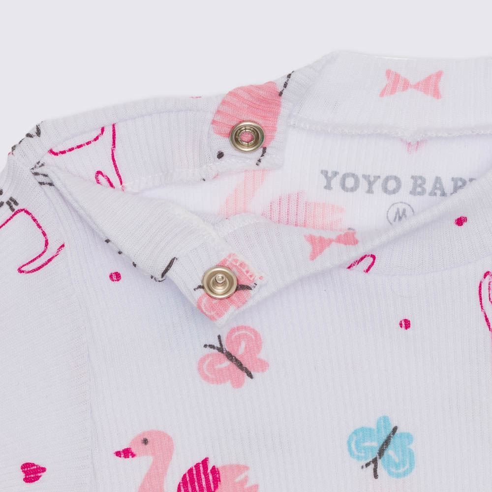 Pagão Recém Nascido Longo Canelado Yoyo Baby