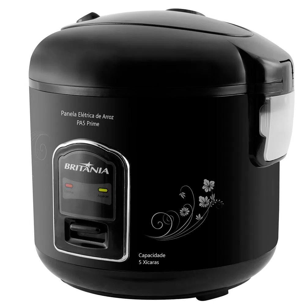 Panela Elétrica de Arroz 5 Xícaras Britânia Prime Preta PA5