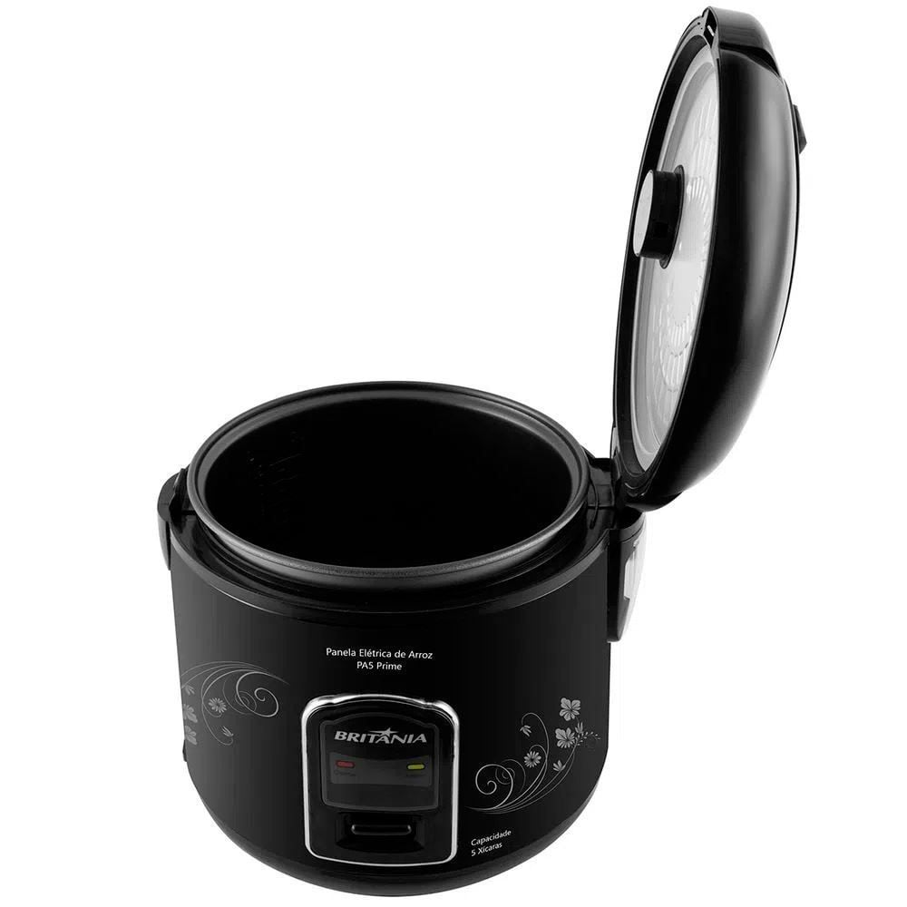 Panela Elétrica de Arroz 5 Xícaras Britânia Prime Preta PA5