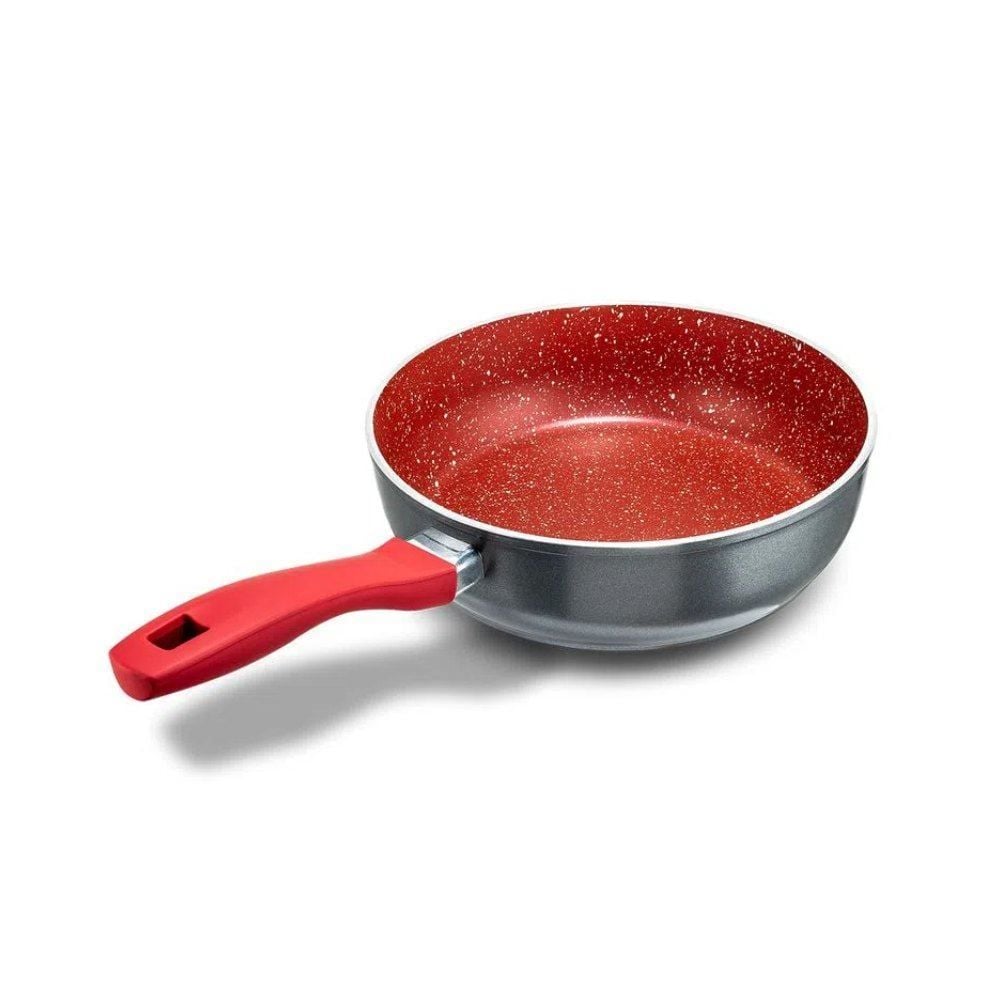 Panela Com Tampa De Vidro Redstone Définitive Philco 2,7L - Cinza com Vermelho