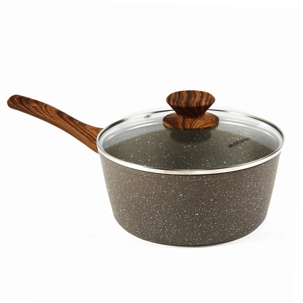 Panela De Alumínio Com Revestimento Cerâmico Cook Grafito Mimo Style 2,25L - Grafite