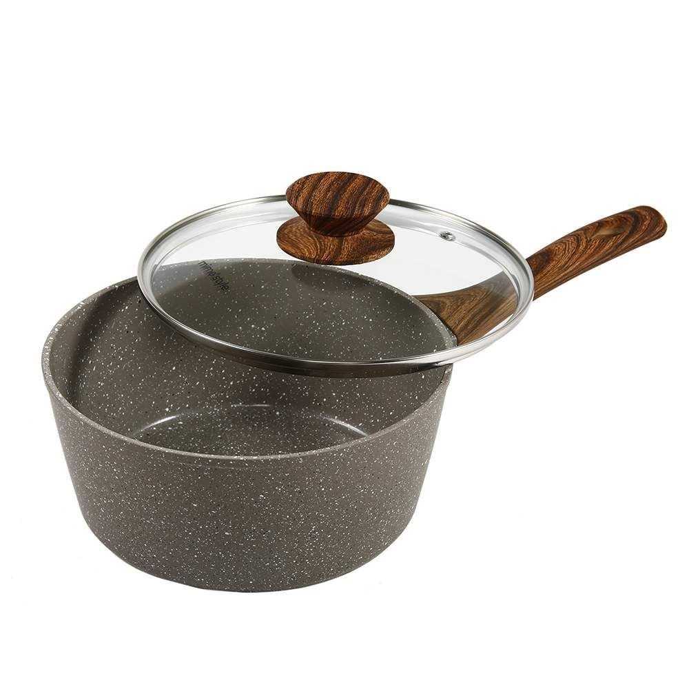 Panela De Alumínio Com Revestimento Cerâmico Cook Grafito Mimo Style 2,25L - Grafite