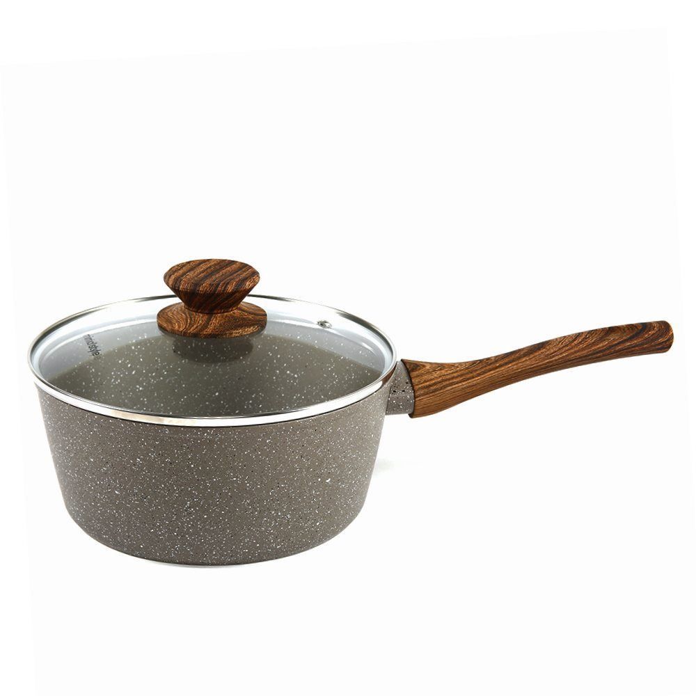 Panela De Alumínio Com Revestimento Cerâmico Cook Grafito Mimo Style 2,25L - Grafite