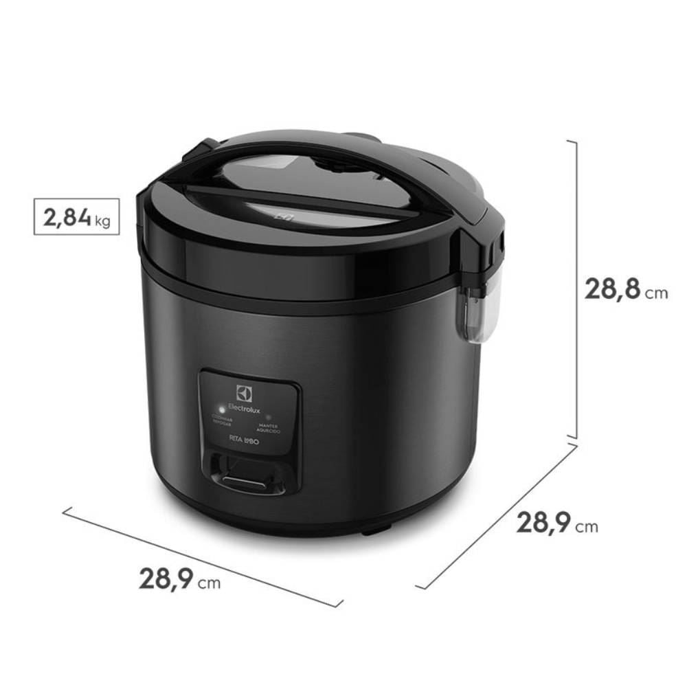 Panela de Arroz Elétrica Electrolux 3,5 Litros Inox 2 em 1