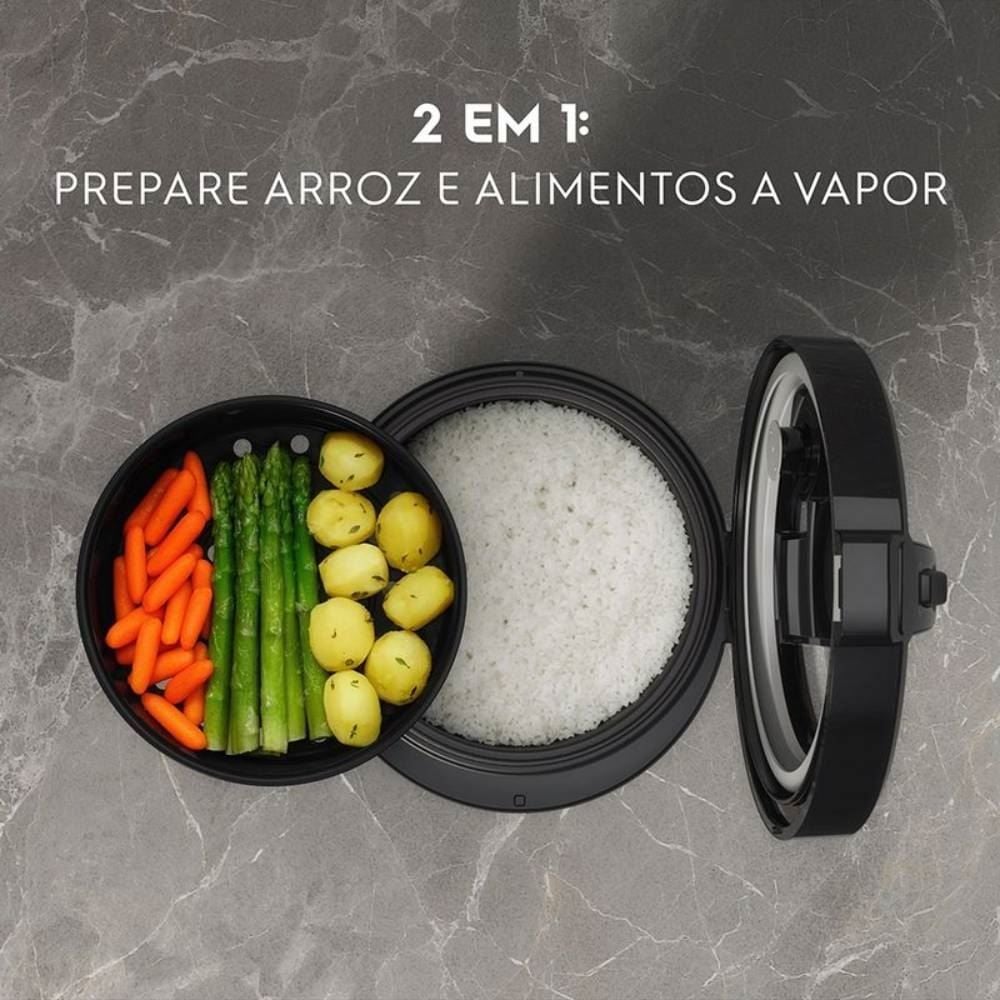 Panela de Arroz Elétrica Electrolux 3,5 Litros Inox 2 em 1