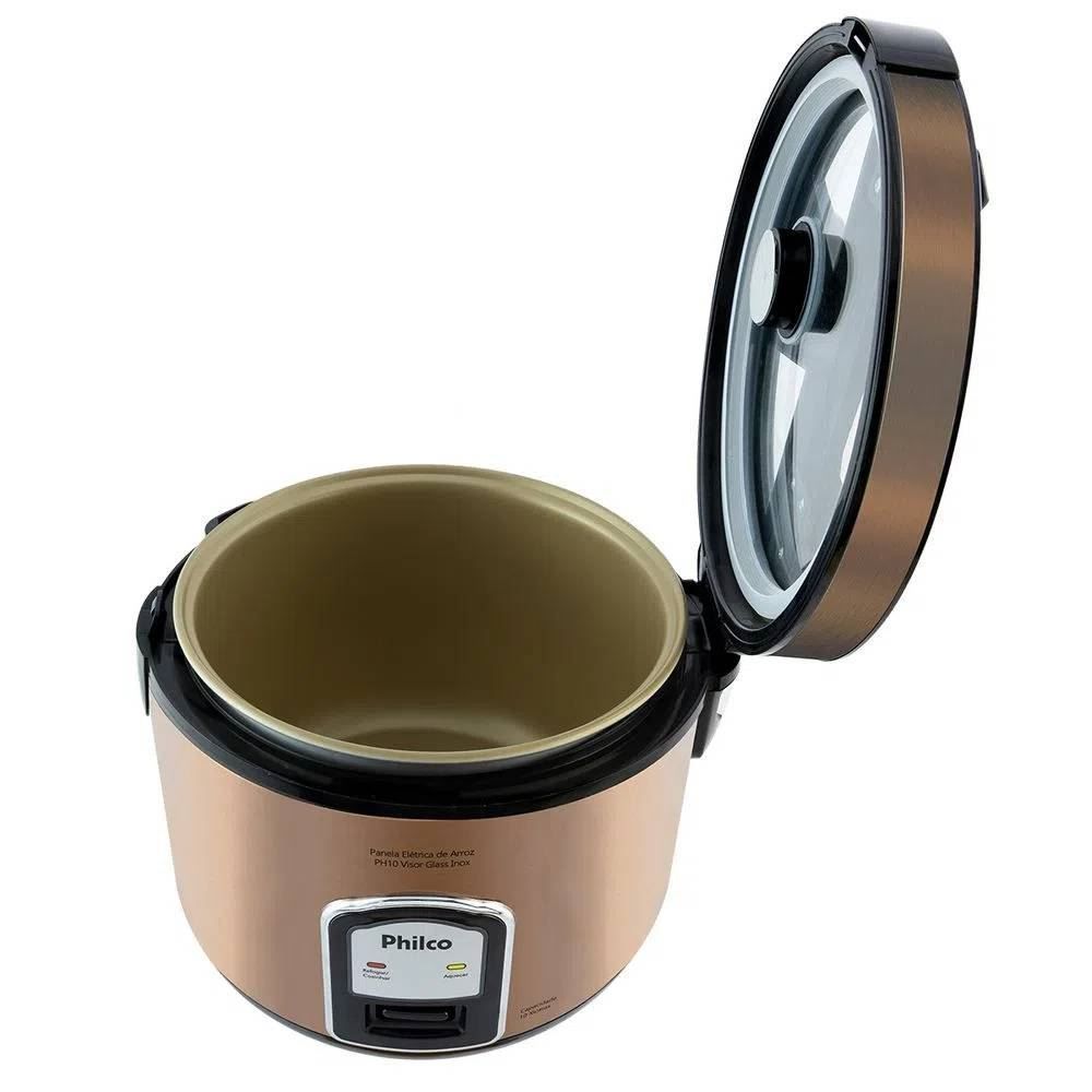 Panela de Arroz Philco 4 Litros Gold Visor Glass PH10