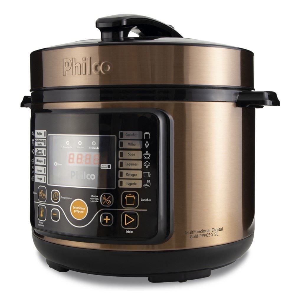 Panela De Pressão Elétrica Philco 5L Multifuncional Digital 15 Funções