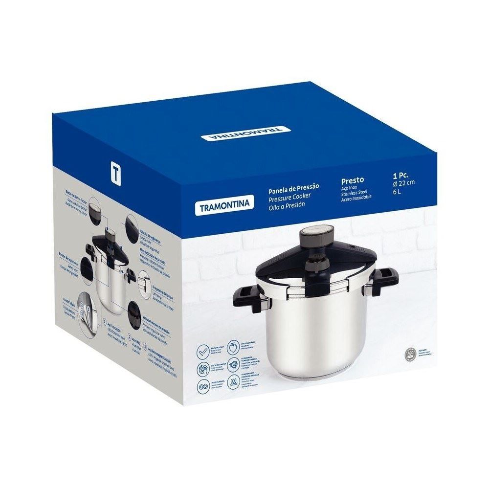 Panela De Pressão Presto Tramontina - 6 Litros