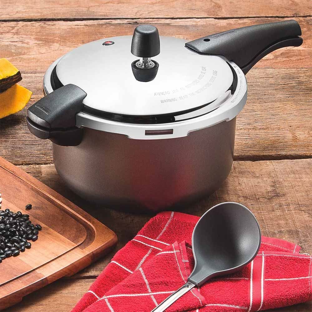 Panela De Pressão Tramontina Vancouver 6 Litros - Grafite