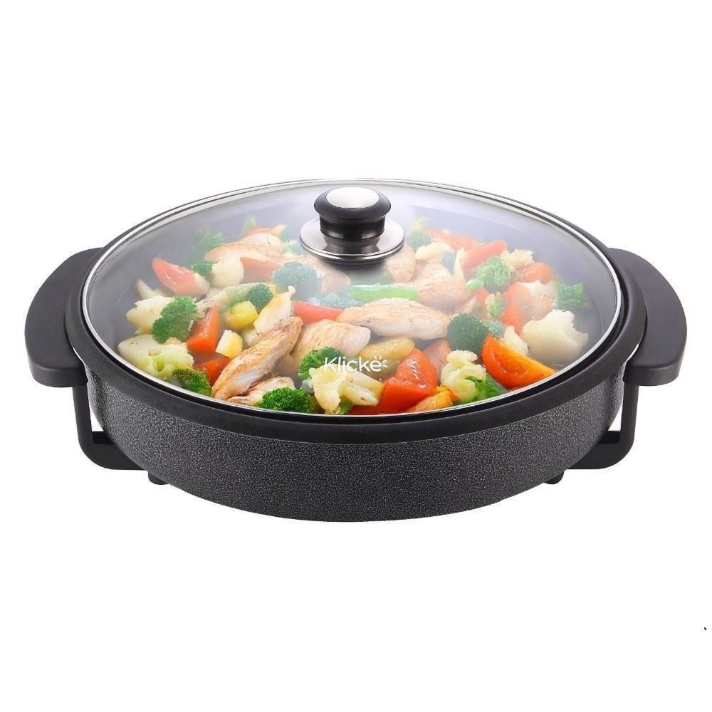 Panela Elétrica Klicke Cinza E Preto