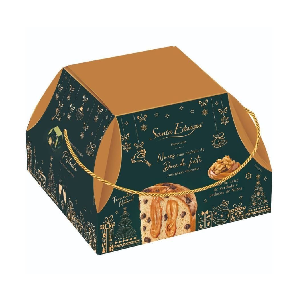 Panettone Doce De Leite Com Nozes Santa Edwiges - 800g