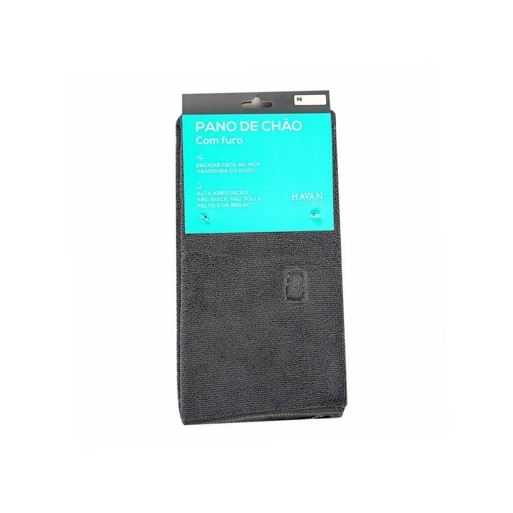 Pano De Chão Com Furo Havan Casa 60 Cm - Cinza