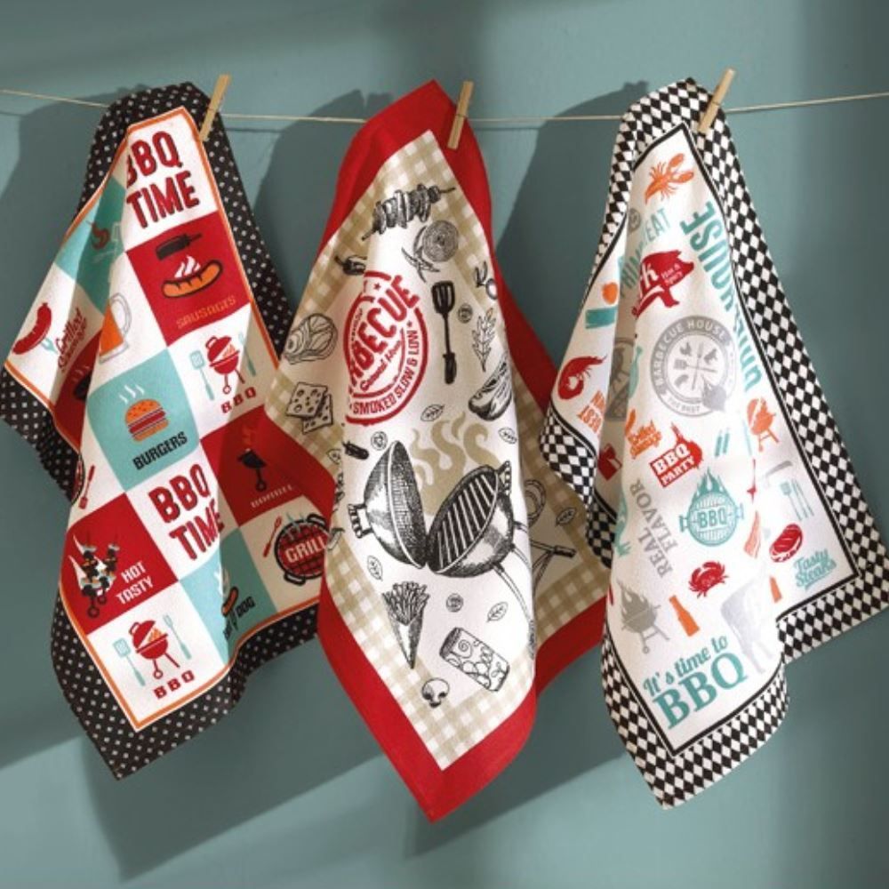 Pano de Copa 100% Algodão Felpudo Döhler 1 Pç - Barbecue