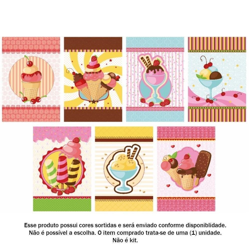 Pano De Copa Avulso Felpudo Lepper Sortidos - Sorvetes Napolitano