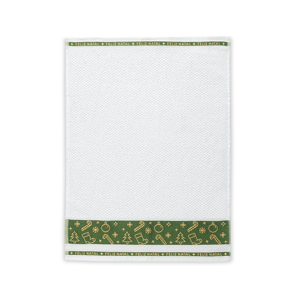 Pano De Copa Jacquard Natal Karsten - Enfeites De Natal