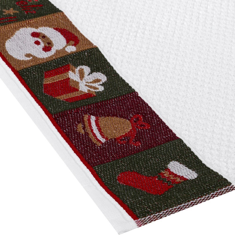 Pano de Copa Jacquard Natal Karsten - Símbolos De Natal