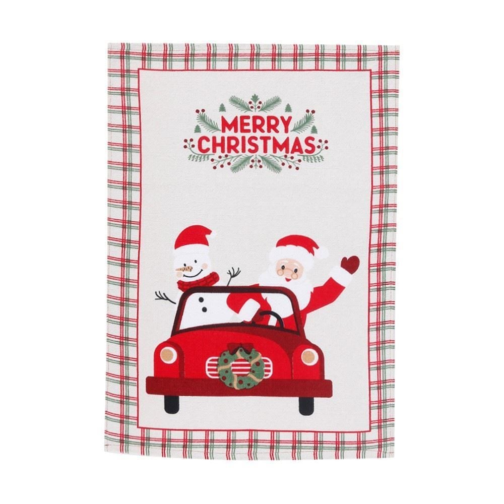 Pano De Copa Natal 45 X 65Cm Dohler - Xadrez