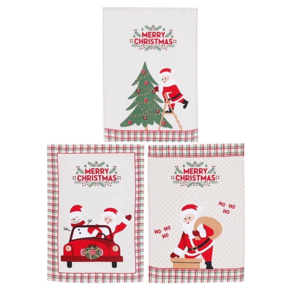 Pano De Copa Natal 45 X 65Cm Dohler - Xadrez