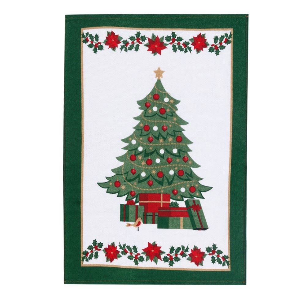 Pano De Copa Natal 45 X 65Cm Dohler - Noel Flores