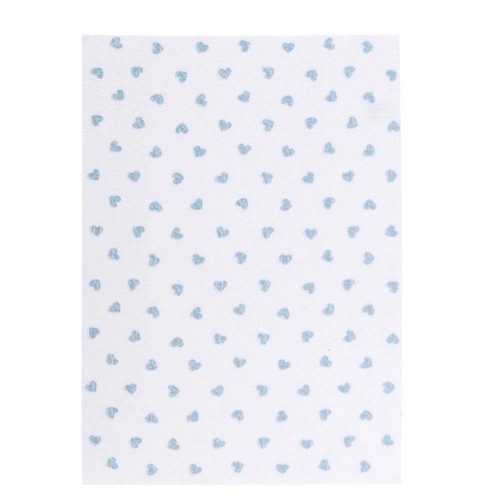 Pano De Copa Pratik Havan Casa 1 Pç - Coração Azul