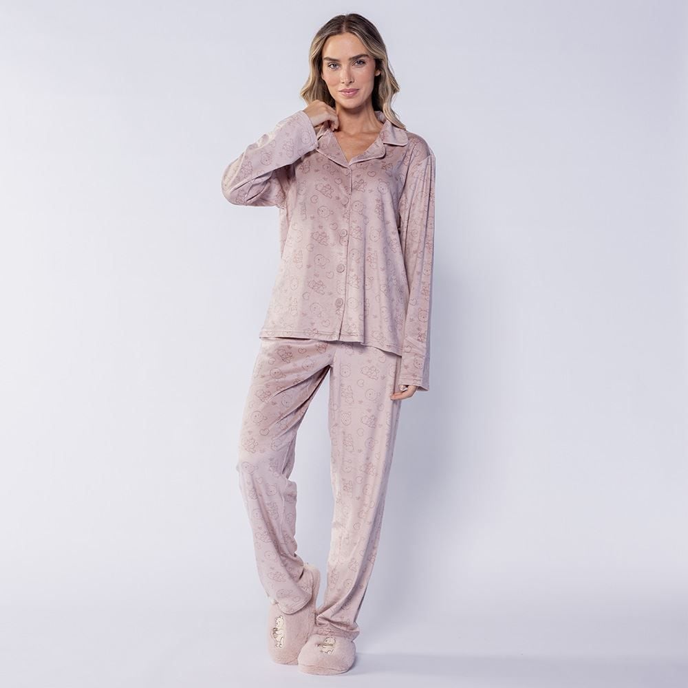 Pantufa Feminina Bordada Disney