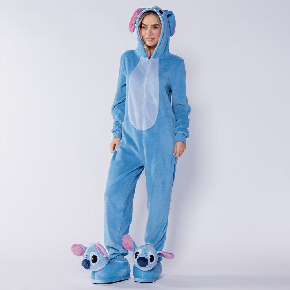 Pantufa Feminino 3D Stitch Disney