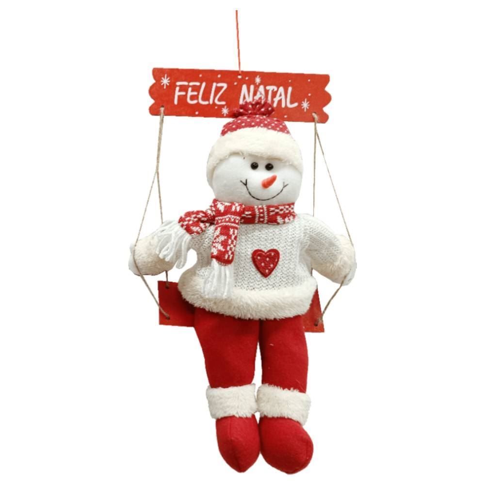 Papai Noel Balanço Feliz Natal 43 Cm Rio Master - Sortido