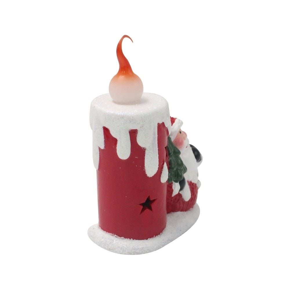 Papai Noel Vela Com Led Havan Casa 15Cm - Sortido