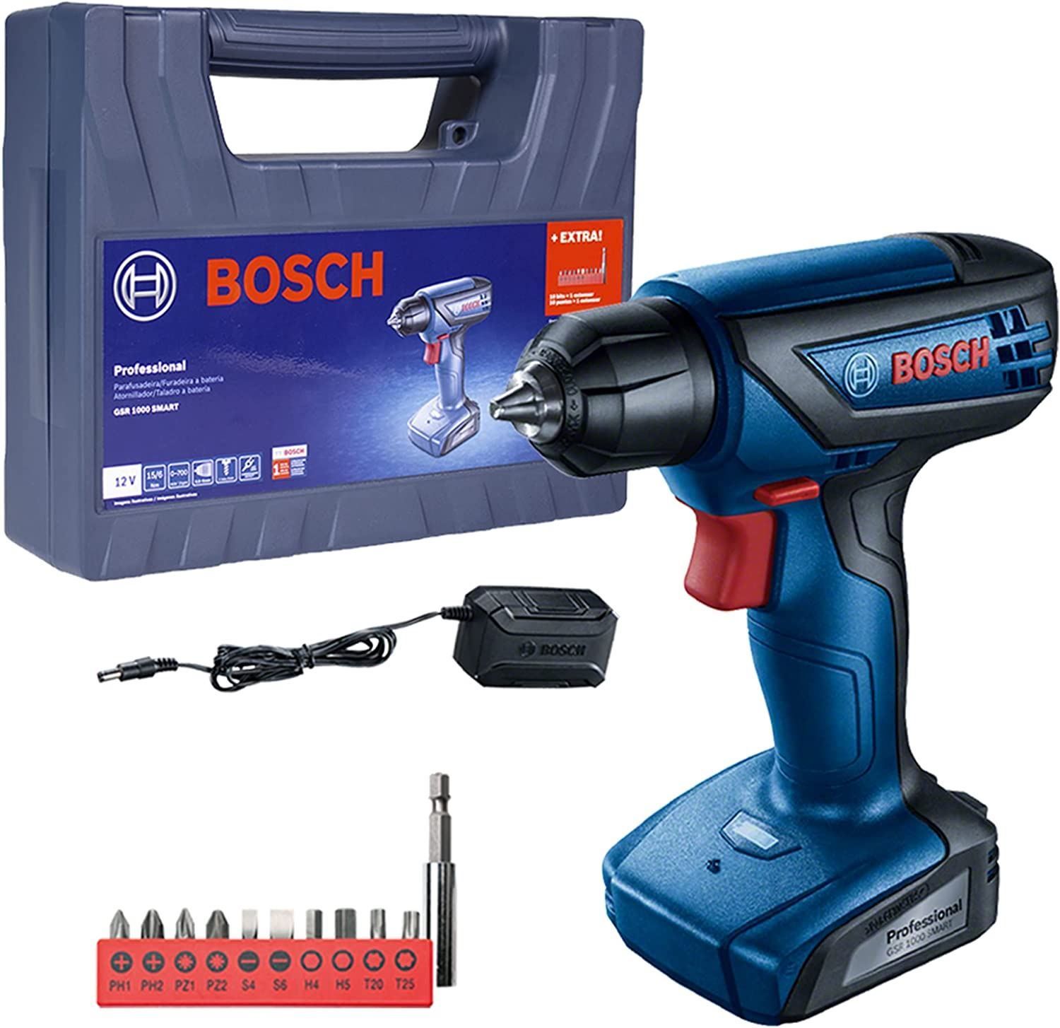 Parafusadeira E Furadeira A Bateria Gsr 1000 Smart Bosch - Bivolt