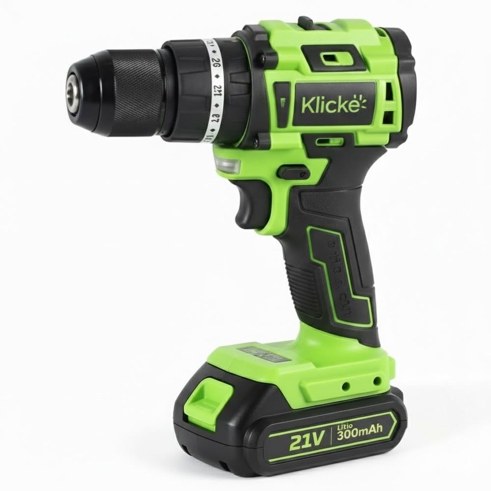 Parafusadeira e Furadeira de Impacto 3/8" Klicke Kf1500 21V - Bivolt