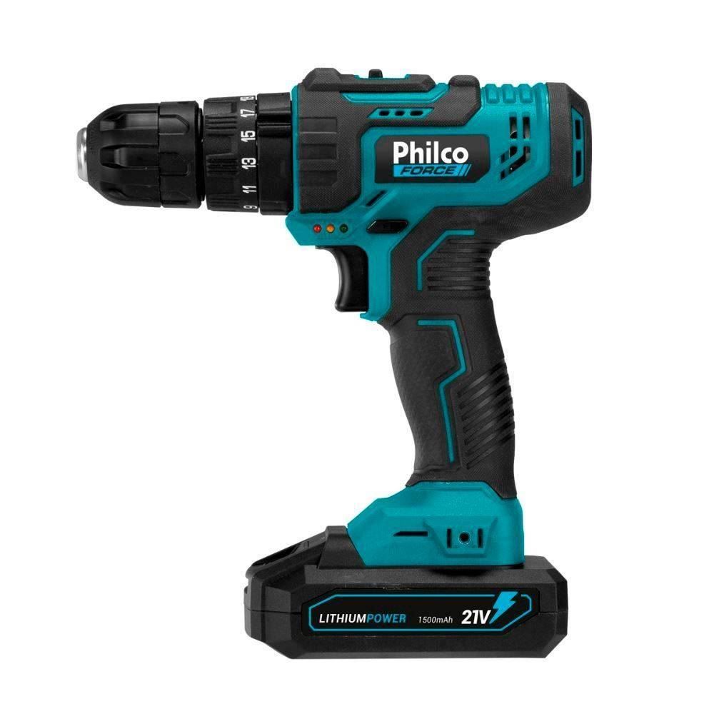 Parafusadeira E Furadeira Impacto Philco 21V Ppf21m - Bivolt