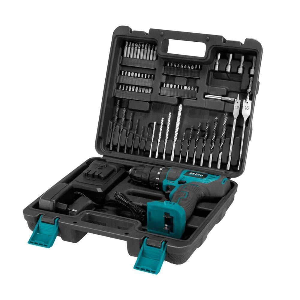 Parafusadeira E Furadeira Impacto Philco Bateria 21V Ppf21mf - Bivolt