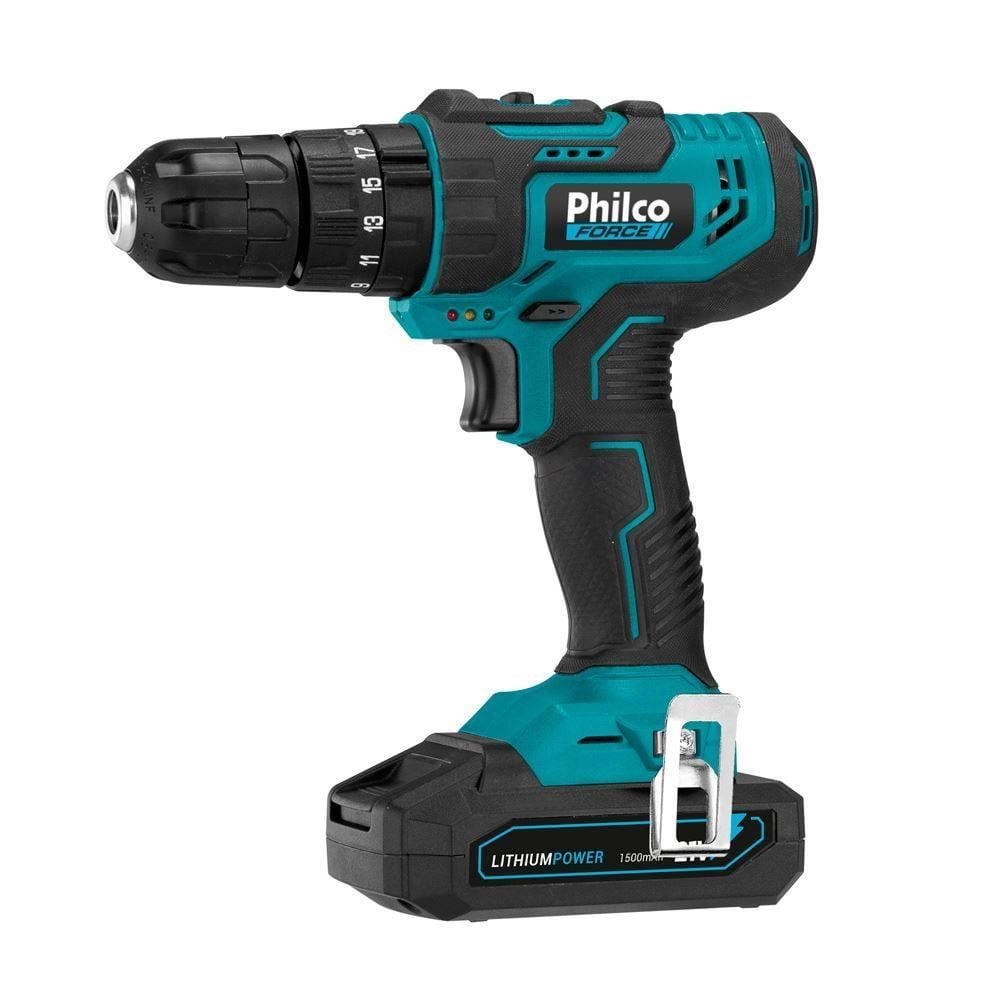 Parafusadeira E Furadeira Impacto Philco Bateria 21V Ppf21mf - Bivolt