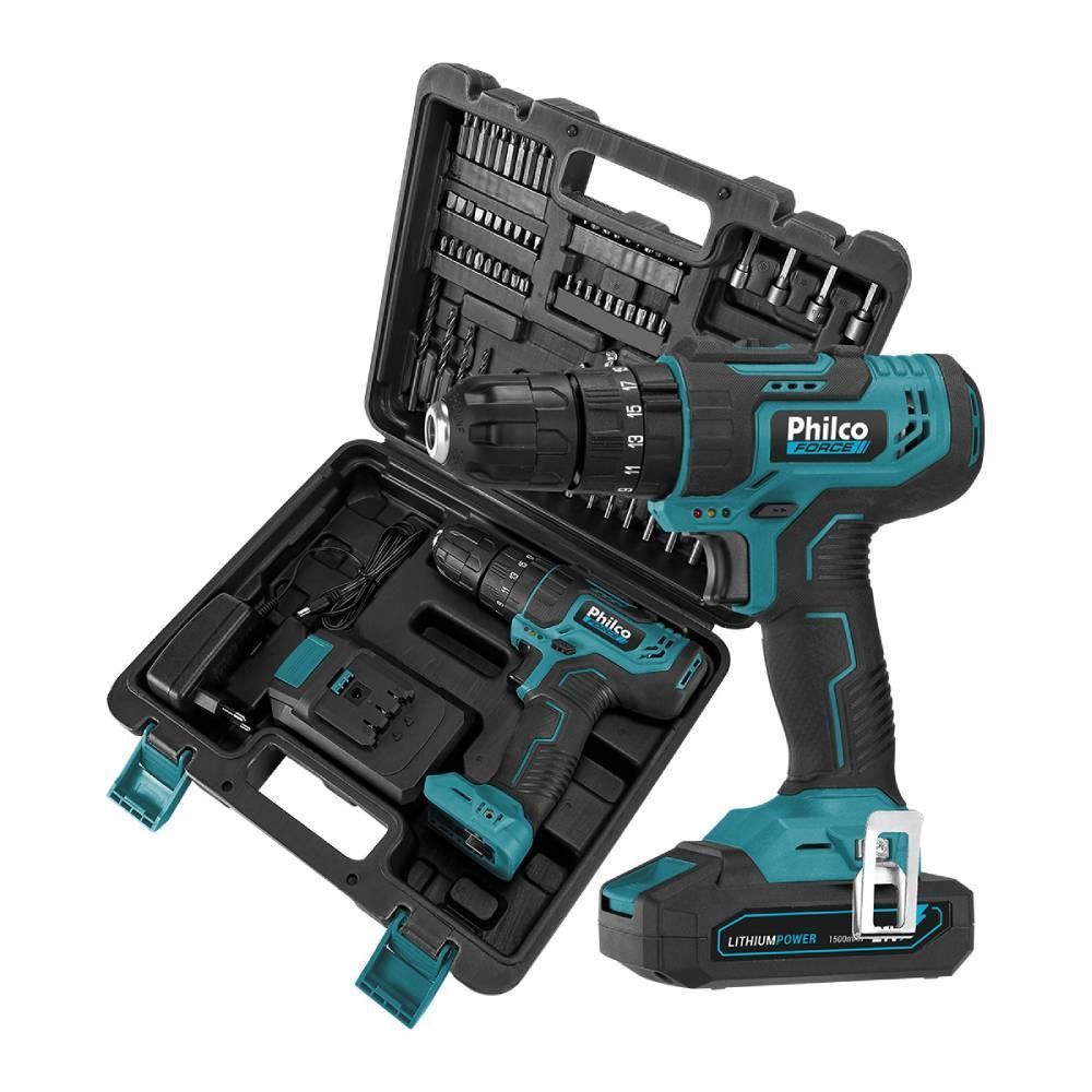 Parafusadeira E Furadeira Impacto Philco Bateria 21V Ppf21mf - Bivolt