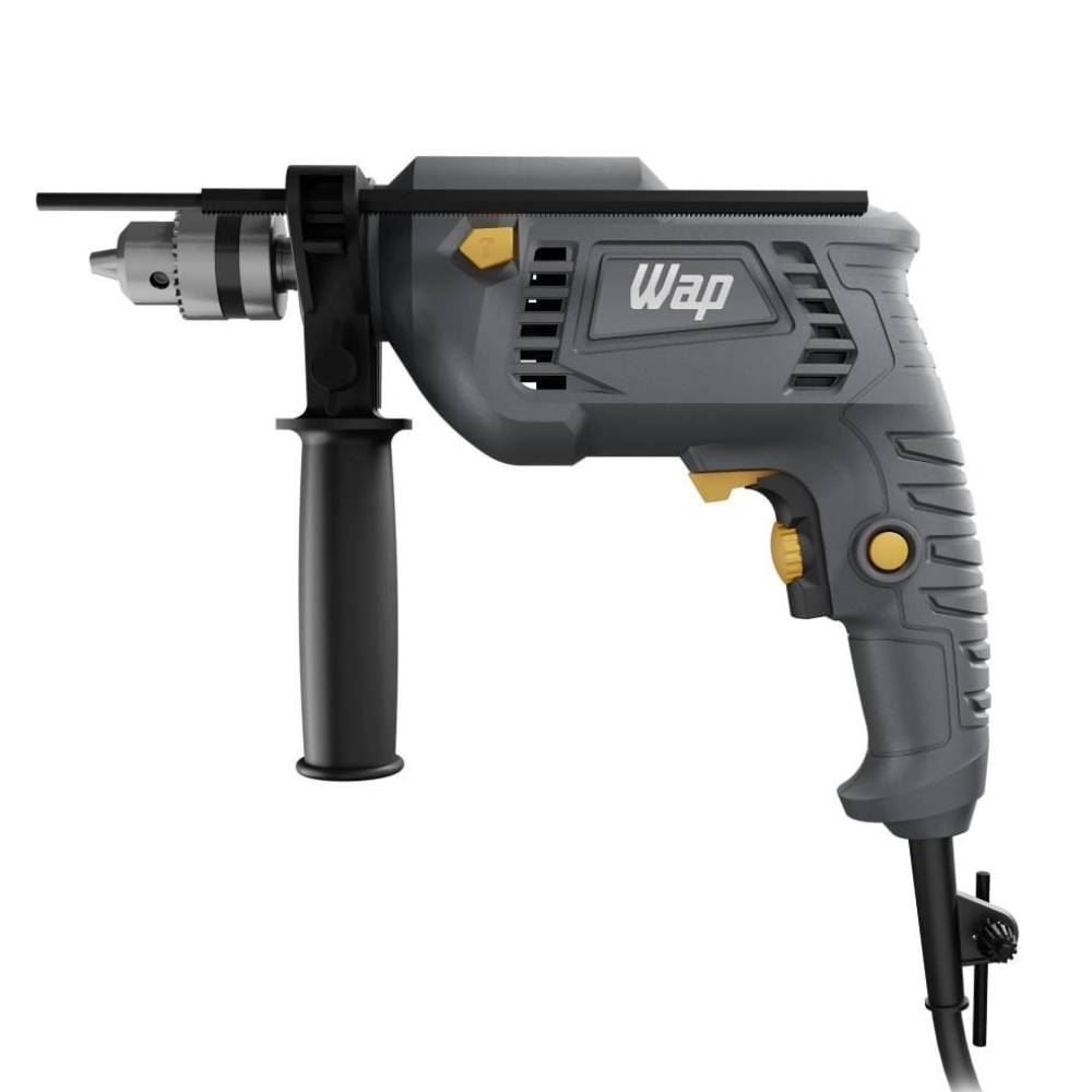 Parafusadeira e Furadeira Impacto Wap WF 700K10 Com 11 Acessórios