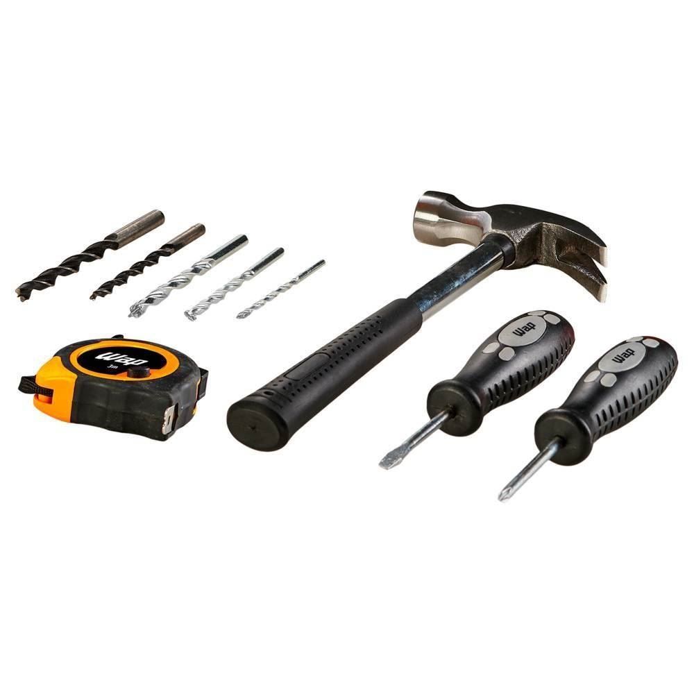 Parafusadeira e Furadeira Impacto Wap WF 700K10 Com 11 Acessórios