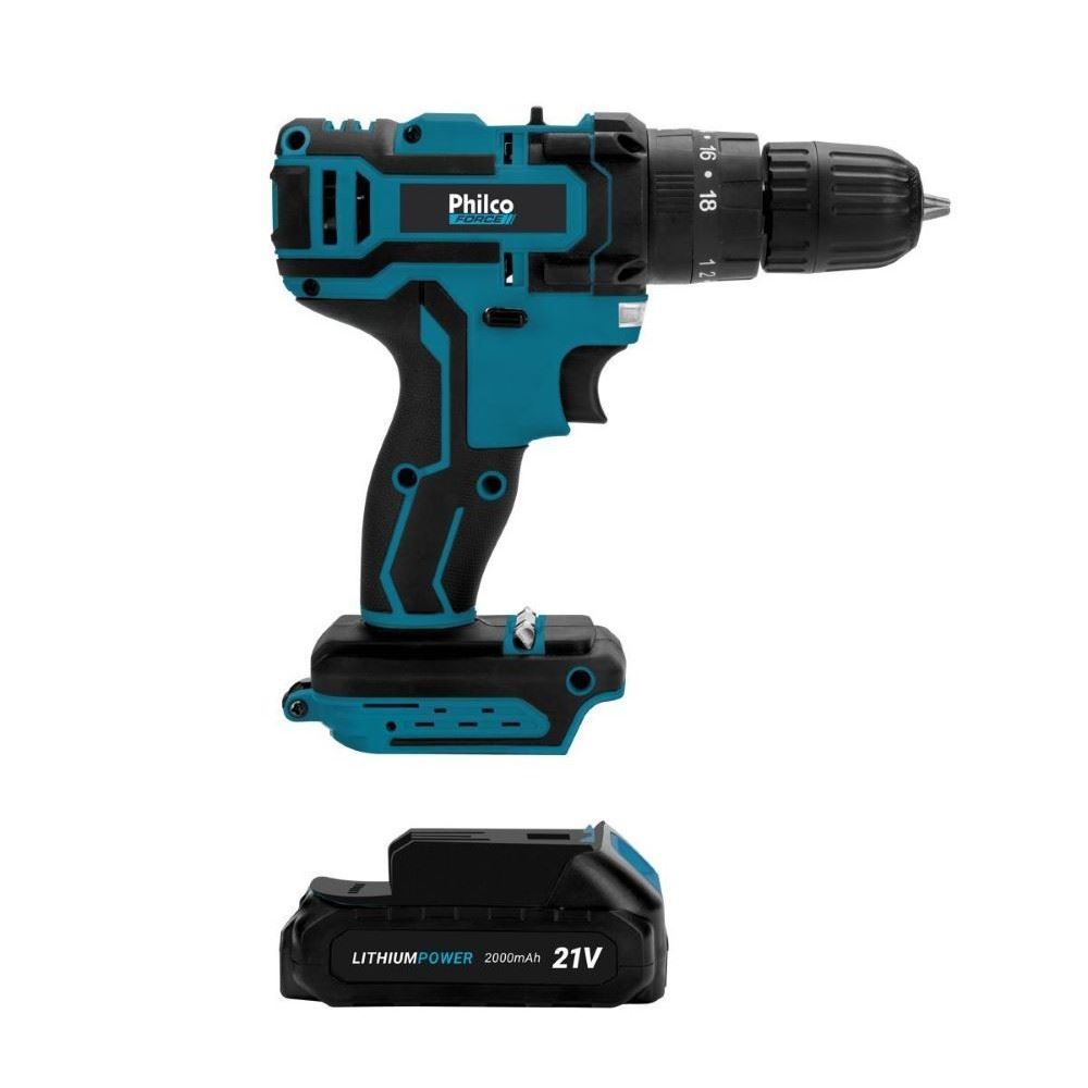 Parafusadeira e Furadeira Philco Force Speed Control Ppf21mb