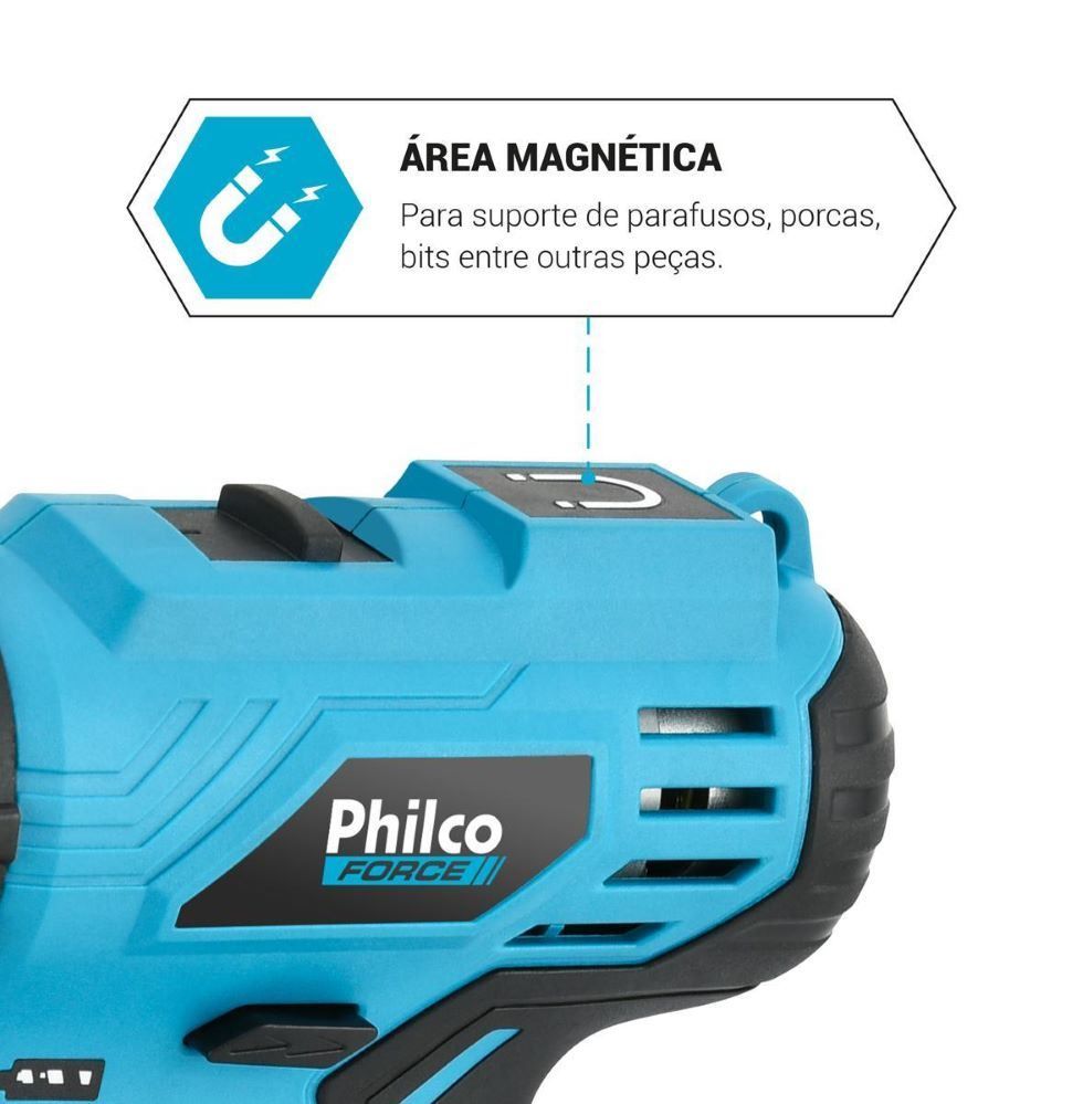Parafusadeira Philco Force Ppf120 3 Em 1 1500Rpm - BIVOLT