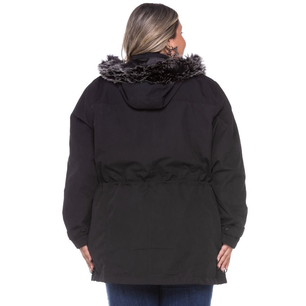 Parka Plus Size Sarja Peletizada Patrícia Foster Mais