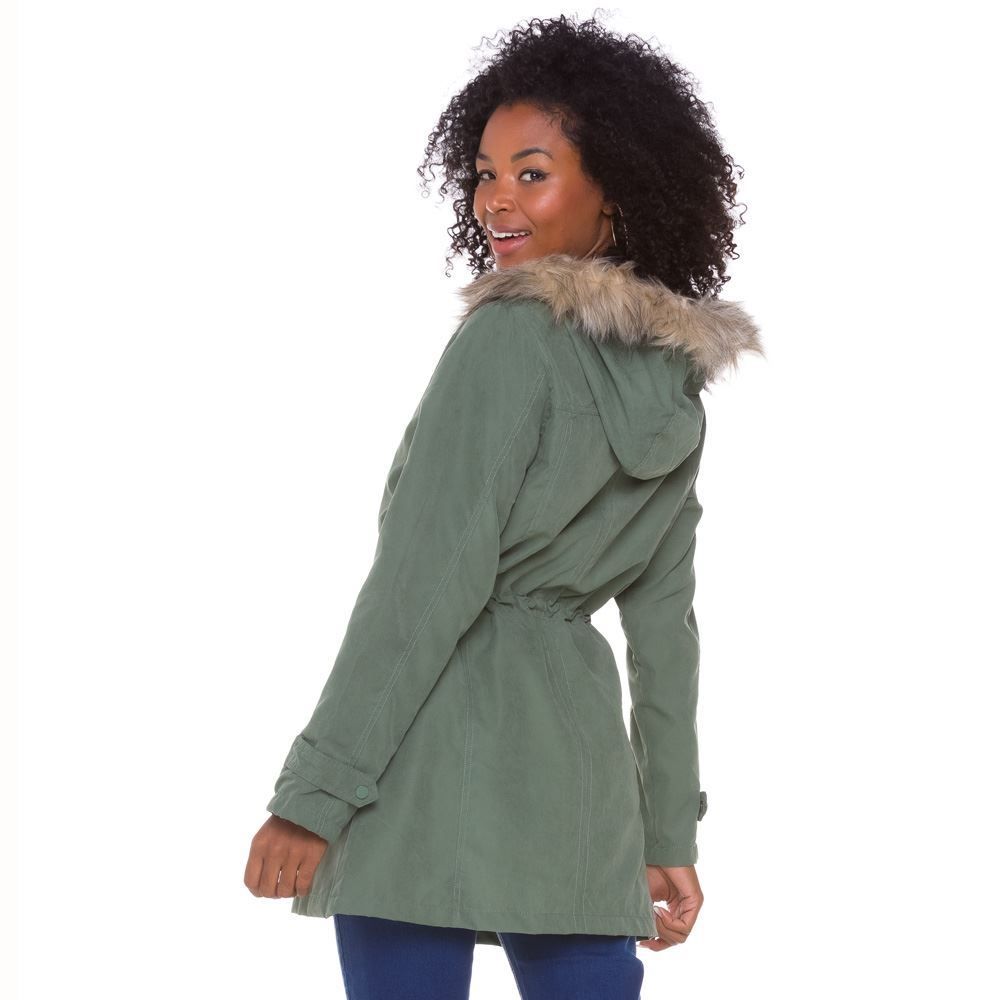 Parka Sarjada com Capuz Patrícia Foster