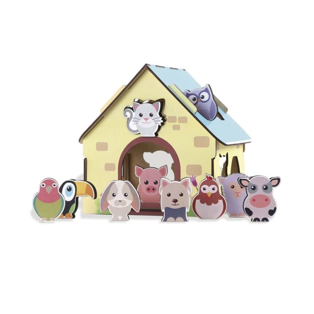 Passa Figuras Animais Da Fazendinha - Brinquedos Babebi