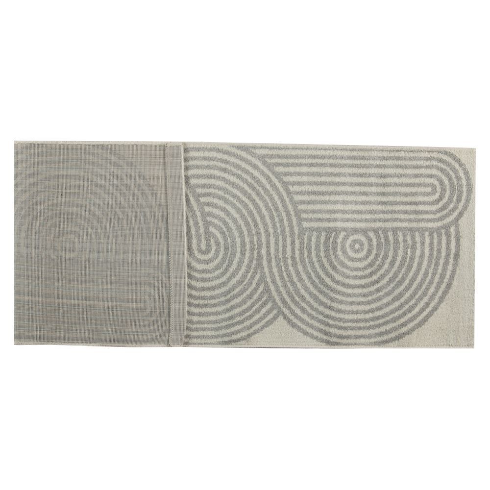 Tapete Passadeira 57X180 Cm Lotus Havan Casa - Cinza Design