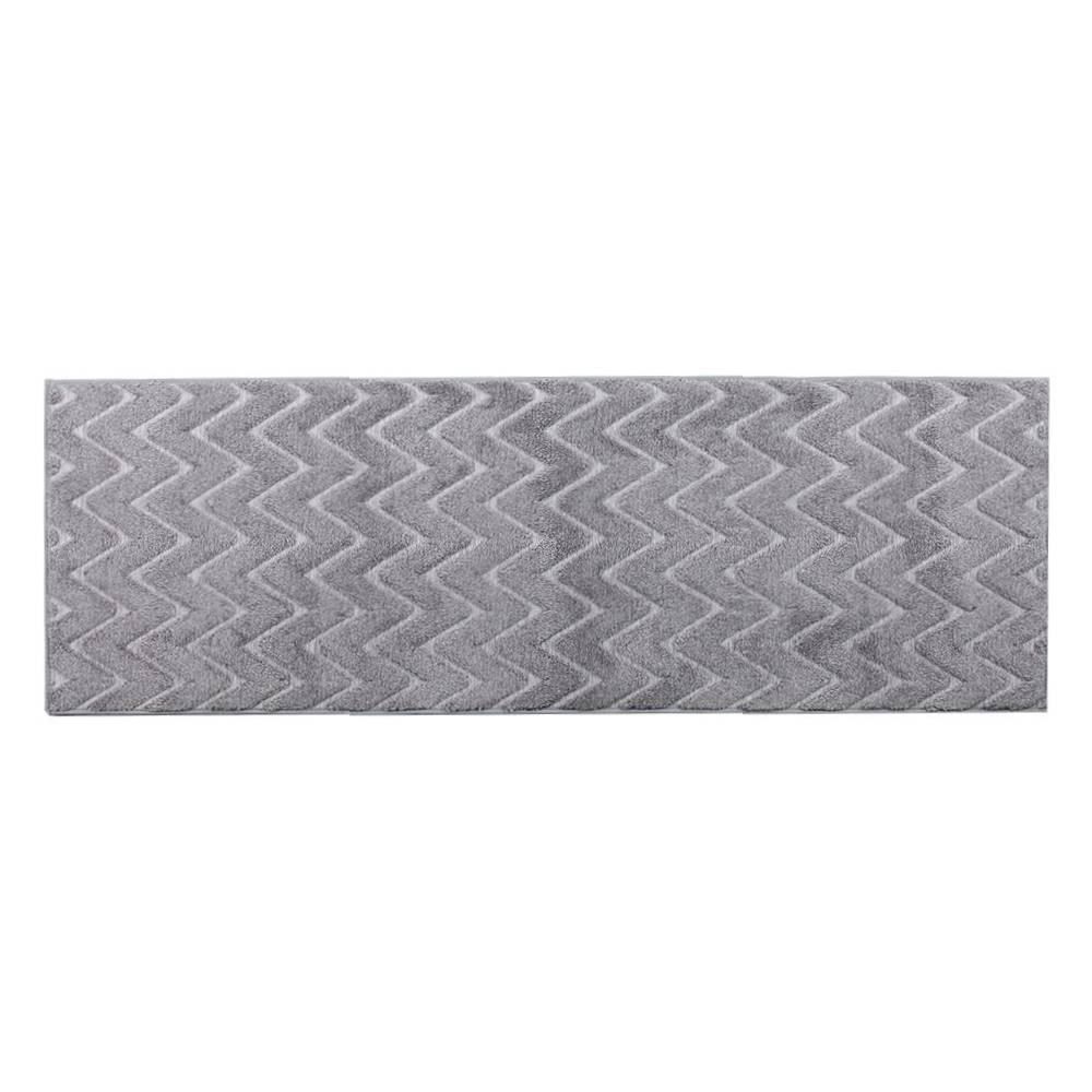 Passadeira Para Quarto E Sala 60Cmx1,80M Milano Havan Casa - Cinza Chevron