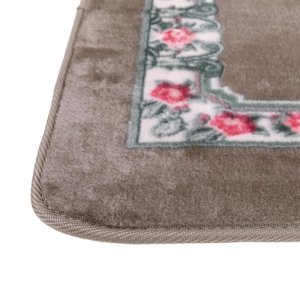 Passadeira Sevilha 60X1,80M Para Sala E Quarto - Floral Bege