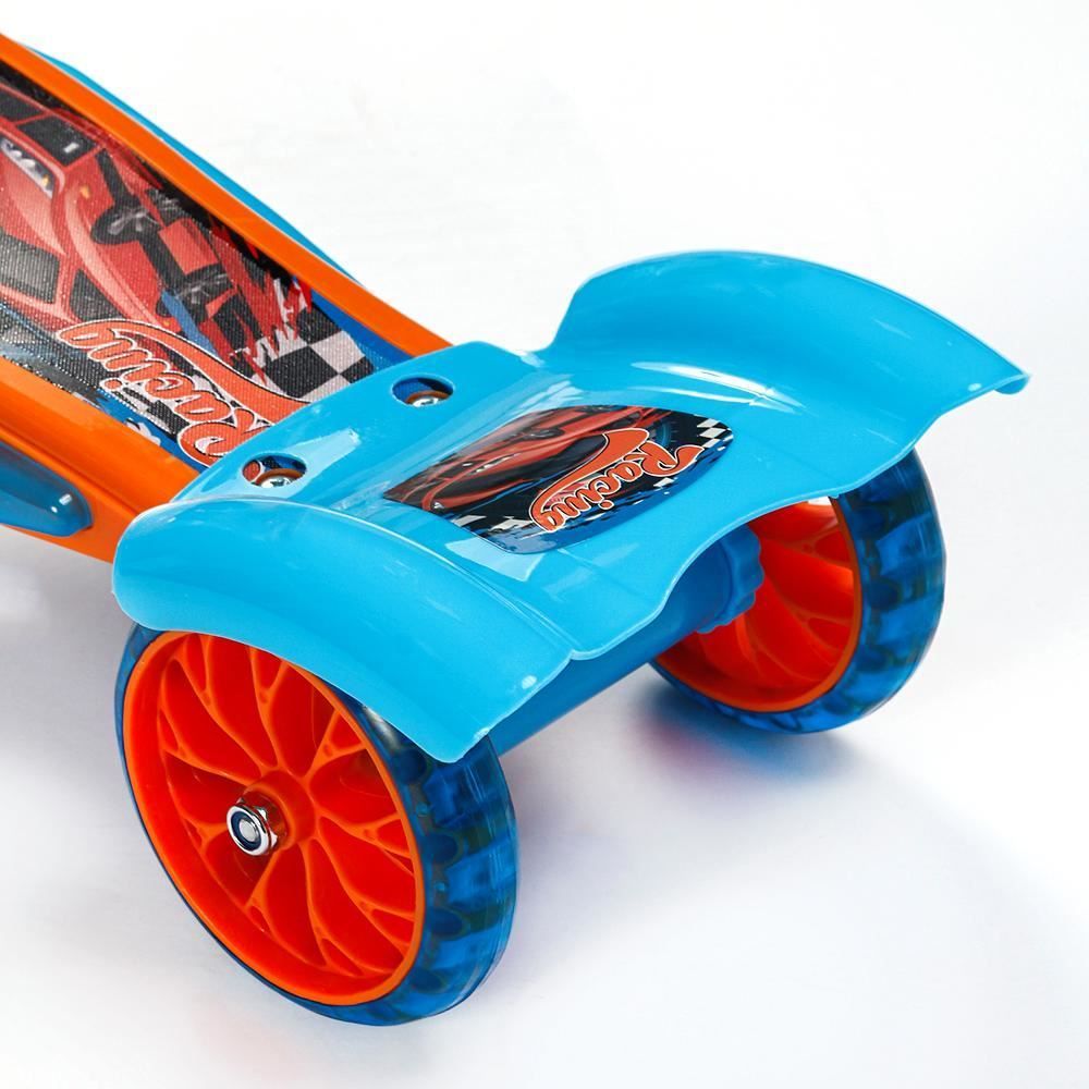 Patinete 3 Rodas Com Cesto Som E Led Havan Toys - Laranja