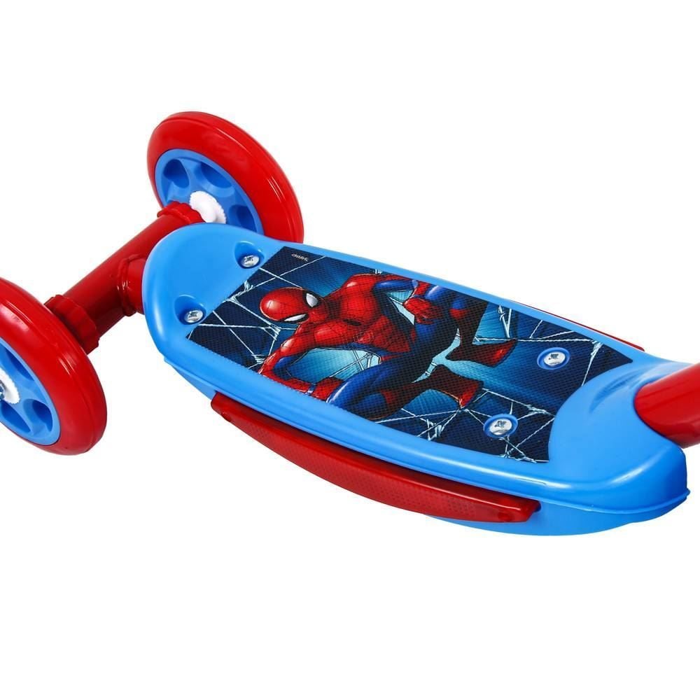 Patinete Spiderman 3 Rodas Com Garrafa E Mochila Havan Toys - HBR0590