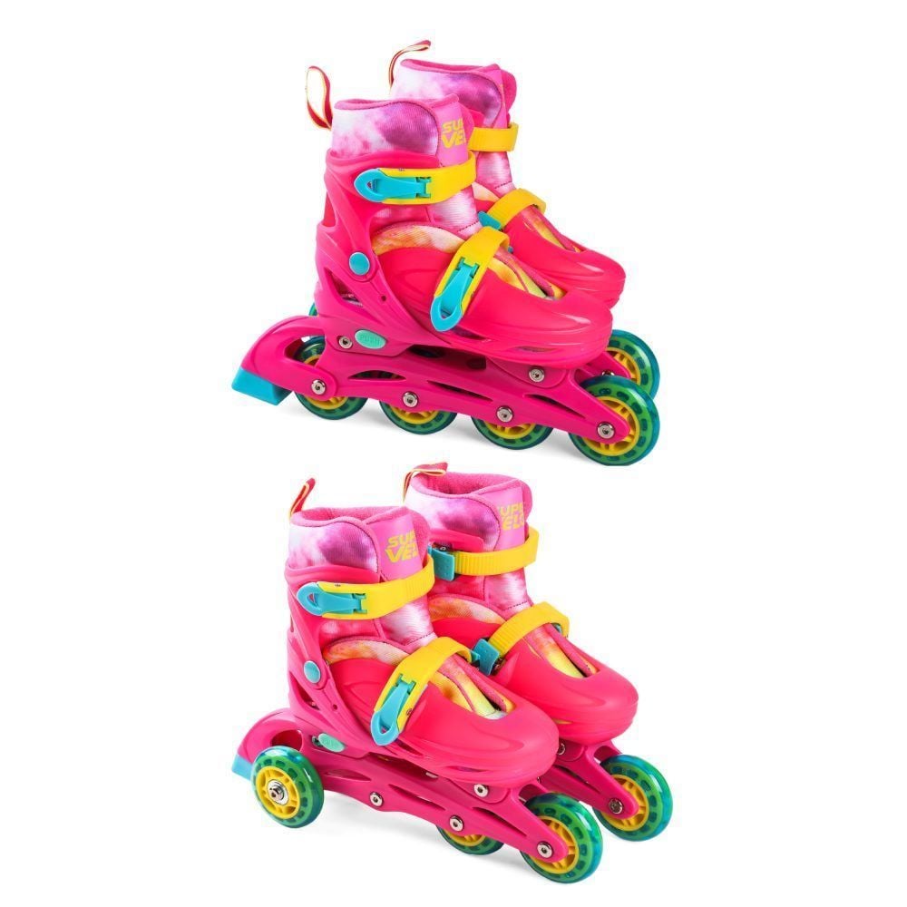 Patins Feminino 2 Em 1 Ajustável 32 A 35 Havan Toys - HBR0883