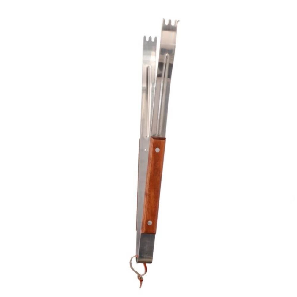 Pegador De Churrasco Inox Leme Corneta - 38 Cm