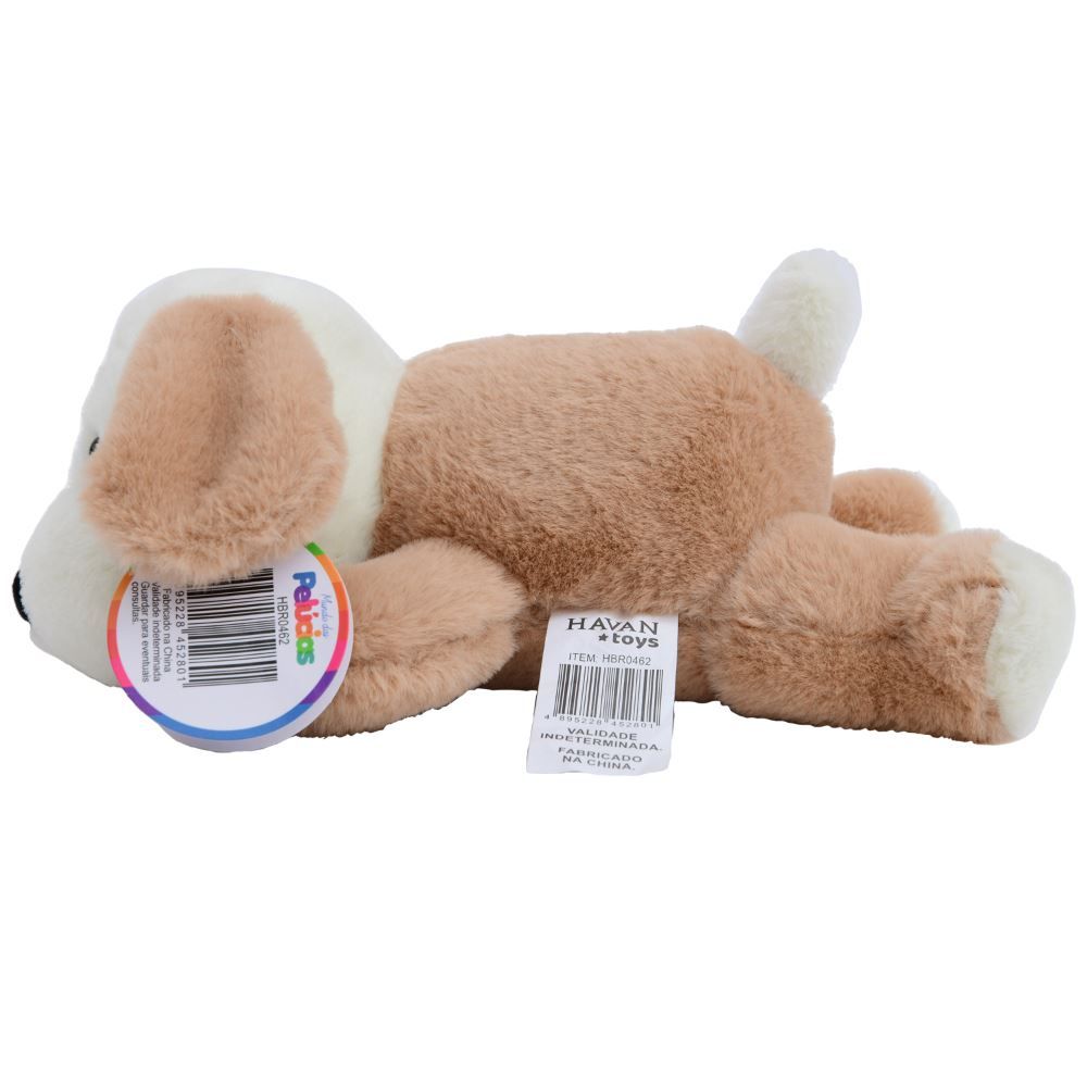 Pelúcia Cachorro Deitado Marrom Havan Toys - HBR0462